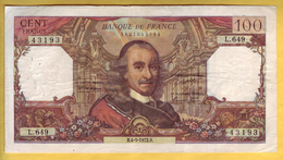 BILLET FRANCAIS - 100 Francs Corneille 4-5-1972 TTB - 100 F 1964-1979 ''Corneille''