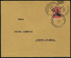 Lettre N° 1, Sur L, Càd De Barranquilla De De Puerto Colombia 18 Juin 1919, Pour Puerto Colombia. T.B. - Autres & Non Classés