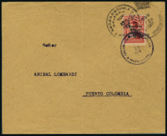 Lettre N° 1, Sur L, Càd De Barranquilla De De Puerto Colombia 18 Juin 1919, Pour Puerto Colombia. T.B. - Altri & Non Classificati