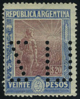 Neuf Avec Charnière N° 190/2, 5, 10, Et  20p Perforés Spécimen, T.B. - Autres & Non Classés