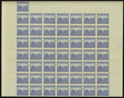 Neuf Sans Charnière N° 354, 3l Bleu Ukraine Subcarpathique, Feuille Complète De 100ex (14x7 + 2... - Autres & Non Classés