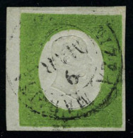 Oblitéré N° 7, 5c Vert Jaune, Piece De Luxe, Bdf, Superbe, Signé Diéna, Sassone 7 - Autres & Non Classés