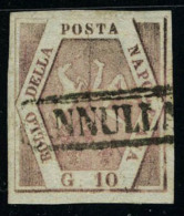 Oblitéré N° 5, 10g Rose, Grandes Marges, Superbe, Sassone 10 : 350€ - Autres & Non Classés