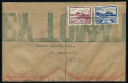 Lettre N° 7 + 8, Les 2 Valeurs Sur LR Càd Jersey 29 JU 1943 Pour Jersey Avec Arrivée Au Verso... - Sonstige & Ohne Zuordnung
