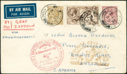 Lettre Zeppelin 3. SAF 1932. Lettre CàD London 12 AP 1932, Pour Buenos-Aires. CàD Illustré De... - Sonstige & Ohne Zuordnung