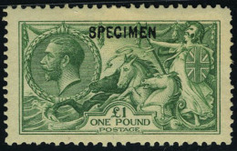 Neuf Avec Charnière N° 153/6, 2sh 6, 5sh, 10sh Et 1£ Sea Horses, Surcharge Specimen (1£... - Sonstige & Ohne Zuordnung