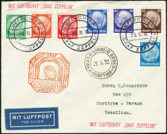 Lettre Zeppelin 9è SAF 1932. Lettre Avec CàD Luftschiff Graf Zeppelin 25.10.32, Pour Curityba-Parana.... - Autres & Non Classés