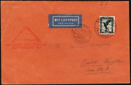 Lettre N°33. Sur Lettre. CàD Friedrichshafen 9.4.31. Zeppelin CàD Caire Graf Zeppelin Ap.31. 9 -... - Autres & Non Classés