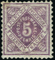 Neuf Avec Charnière N°3a. 5P Mauve. Cl. T.B. (+ Normal Pour Comparaison) - Altri & Non Classificati