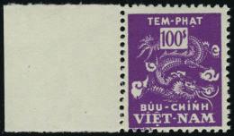 Neuf Sans Charnière N° 14a, 100 Pi Violet, Jaune Omis, Bdf, T.B. - Other & Unclassified