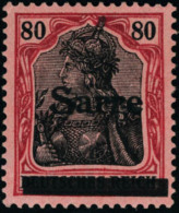 Neuf Avec Charnière N°16. 80Pf Rouge Et Noir Sur Rose. T.B. - Altri & Non Classificati