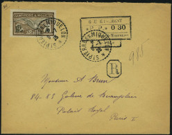 Lettre N° 128A, LR Affranchie Cachet PP 030 +TP N° 90, Càd St Pierre Et Miquelon 6.7.26 Pour Paris,... - Autres & Non Classés