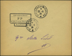 Lettre 2 L Affranchies Avec Cachets Provisoires De 1926, Différentes, 1 Cachet PP, Càd Du 22.5.26 Et... - Altri & Non Classificati