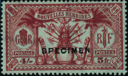 Neuf Sans Gomme N°80/90. La Série Surchargée SPECIMEN. T.B. (sauf N°83). S.G. 250£ - Altri & Non Classificati