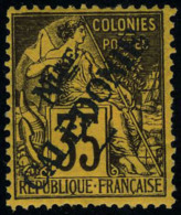 Neuf Avec Charnière N° 31, 35c Violet Noir Sur Jaune Forne Charnière T.B. Signé Calves - Andere & Zonder Classificatie