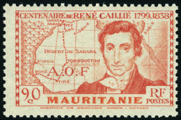 Neuf Sans Charnière N° 95a, 90c Caillié, Variété Grande Légende T.B. Maury - Autres & Non Classés