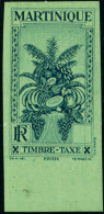 Neuf Avec Charnière N° 12. Bleu Sur Vert, Non Dentelé, Sans La Valeur, BdF, T.B. - Autres & Non Classés