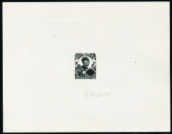 Type Cambodgienne De 1907, épreuve D'artiste En Noir, Valeur Faciale Obturée, Signée Puyplat.... - Sonstige & Ohne Zuordnung