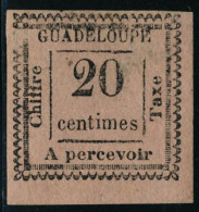 Neuf Sans Gomme N° 9a, 20c Rose Variété 2 Penché, T.B. émis NSG - Autres & Non Classés