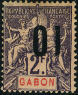 Neuf Avec Charnière N° 77a. 10 Sur 2f, Surcharge Renversée, Charnière Forte Sinon  T.B.... - Autres & Non Classés