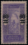 Neuf Sans Charnière N° 66a , 60 Sur 75c Violet Sur Rose, Double Surcharge T.B. Signé JF Brun - Sonstige & Ohne Zuordnung