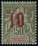 Neuf Avec Charnière N° 41, 10 Sur 50c Rouge Cl Quasi ** Superbe Signé Brun - Altri & Non Classificati