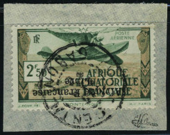 Fragment N° 15, 2f50 Afrique Française Libre , Surcharge Renversée, Obl Sur Petit Frgt  T.B.... - Altri & Non Classificati