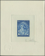N° 1064, 4 F, Croix Rouge St Louise De Marillac, épreuve D'artiste En Bleu Vert, Signée Par Le... - Autres & Non Classés