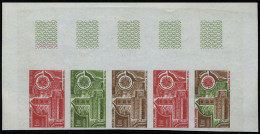 Neuf Sans Charnière N° 269/70, La Paire Europa 1978, En Bandes De 5ex ND, Essais De Couleurs, Cdf, T.B. - Sonstige & Ohne Zuordnung