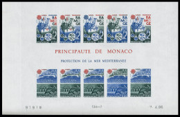 Neuf Sans Charnière Le Bloc Monaco 1986, ND, Essai De Couleurs, CD, Les Timbres à Gauche De Chaque... - Autres & Non Classés