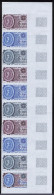 Neuf Sans Charnière 1982, France Europa, La Paire, Bande De 10, Essais De Couleurs Multicolores ND, T.B. - Autres & Non Classés