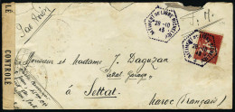 Lettre 50c Rouge (Algérie N° 81) Sur L. Càd Bâtiment De Ligne Richelieu 28.10.43 Pour... - Autres & Non Classés