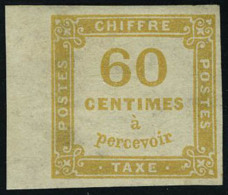 Neuf Avec Charnière N° 8, 60c Bistre Grand BDF, Superbe, Signé Brun - Autres & Non Classés