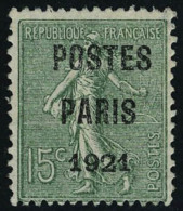 Neuf Sans Gomme N° 26, + 28/9, 5, 15 Et 30c Paris 1921 T.B. - Autres & Non Classés