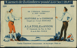 Neuf Sans Charnière N° 257-C4, 50c Jeanne D'Arc, Carnet De 20t, Pubs Falières... - Autres & Non Classés