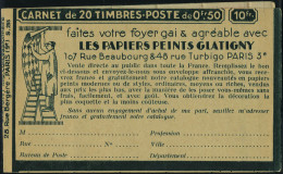 Neuf Sans Charnière N° 199-C71, 50c Semeuse Lignée Type IIA, Carnet De 20t Pubs Moet, Benjamin 3... - Autres & Non Classés