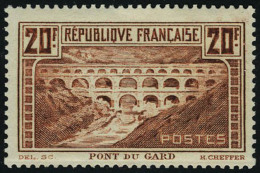 Neuf Sans Charnière N° 262A, 20f Pont Du Gard, Type I, T.B. - Autres & Non Classés