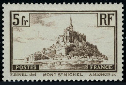 Neuf Sans Charnière N° 260, 260a, Les 2 Types Du 5f Mont St Michel, T.B. - Autres & Non Classés