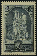 Neuf Sans Charnière N° 259a, 3f Cathédrale De Reims Type II, T.B. - Autres & Non Classés