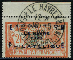 Oblitéré N° 257A, Expo Du Havre 1929, Bdf, Càd De L'expo T.B. - Autres & Non Classés