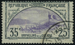 Oblitéré N° 152, 35c + 25c Orphelins, T.B. - Autres & Non Classés