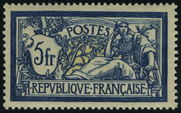 Neuf Sans Charnière N° 123, 5f Bleu Foncé Et Chamois, Excellent Centrage, T.B. - Autres & Non Classés