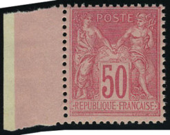 Neuf Sans Charnière N° 98, 50c Rose Type II, Bdf, T.B. - Autres & Non Classés