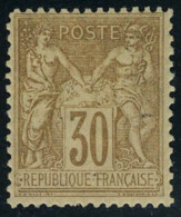 Neuf Avec Charnière N° 80, 30c Brun Jaune Type II T.B. - Other & Unclassified