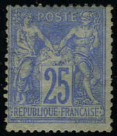 Neuf Avec Charnière N° 68, 25c  Outremer, Gomme Lég Altérée, Signé Calves - Autres & Non Classés