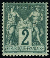 Neuf Avec Charnière N° 62, 2c Vert Type I, Cl, T.B. Signé Calves - Other & Unclassified