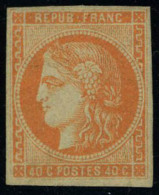 Neuf Avec Charnière N° 48, 40c Orange T.B. Signé Calves - Autres & Non Classés