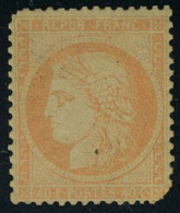 Neuf Avec Charnière N° 38b, 40c Orange, Défectueux : 2 Coins Arrondis - Autres & Non Classés