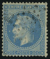 Oblitéré N° 29Bc, 20c Bleu Type II Variété Aux Abeilles, T.B. - Autres & Non Classés