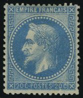 Neuf Avec Charnière N° 29A, 20c Bleu Type I T.B. - Autres & Non Classés